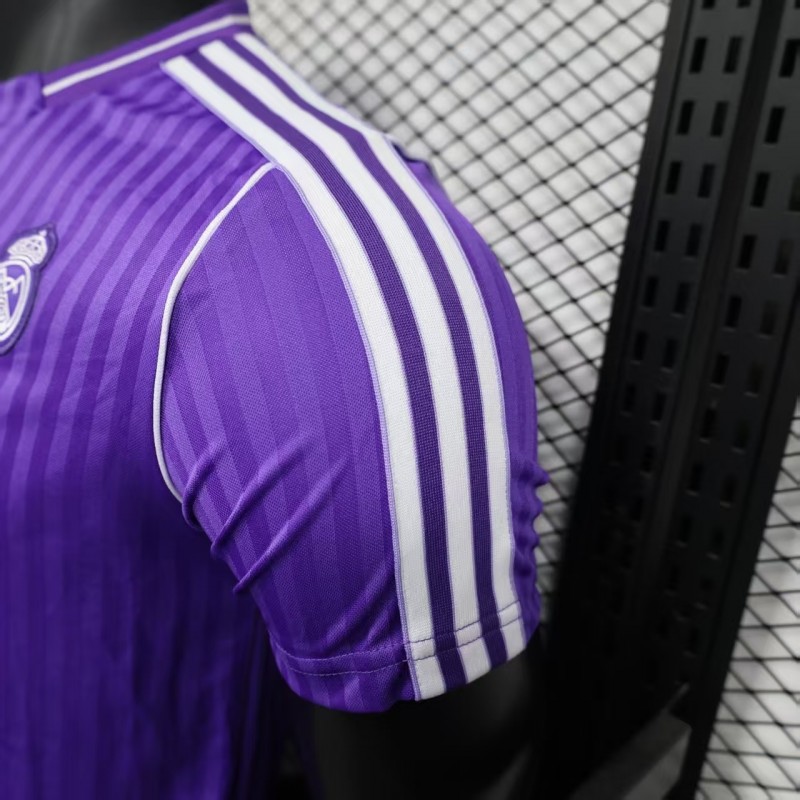 Player Version 25/26 Real Madrid Purple Adidas Original Casual Jersey