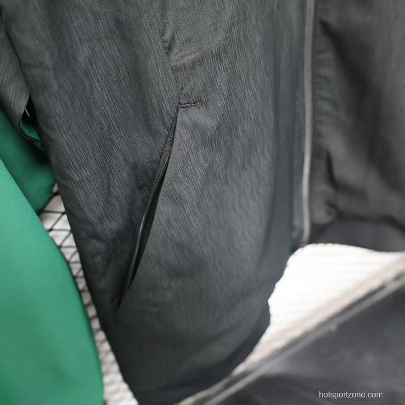Player Version 2025 Mexico Black/Green Windbreaker (with Inner Lining)