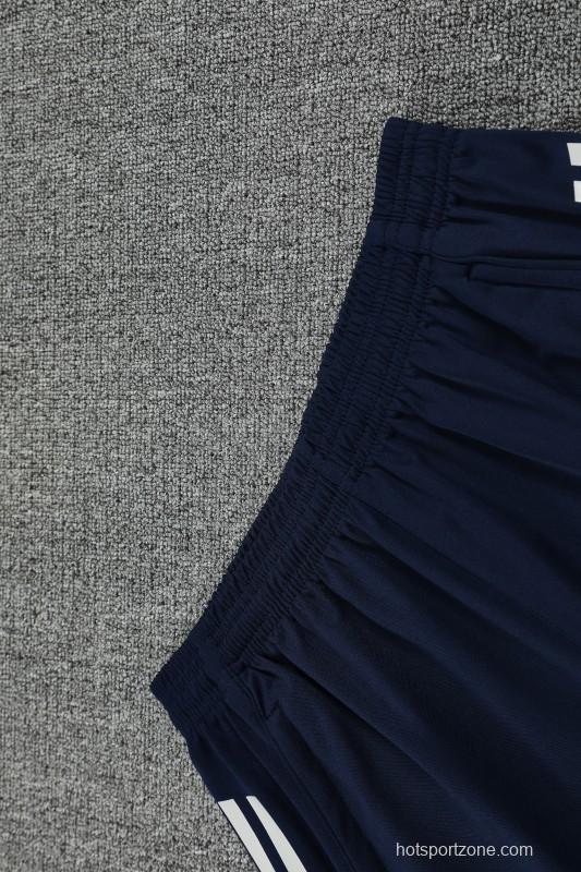 25/26 Real Madrid Navy Short Sleeve Jersey+Shorts