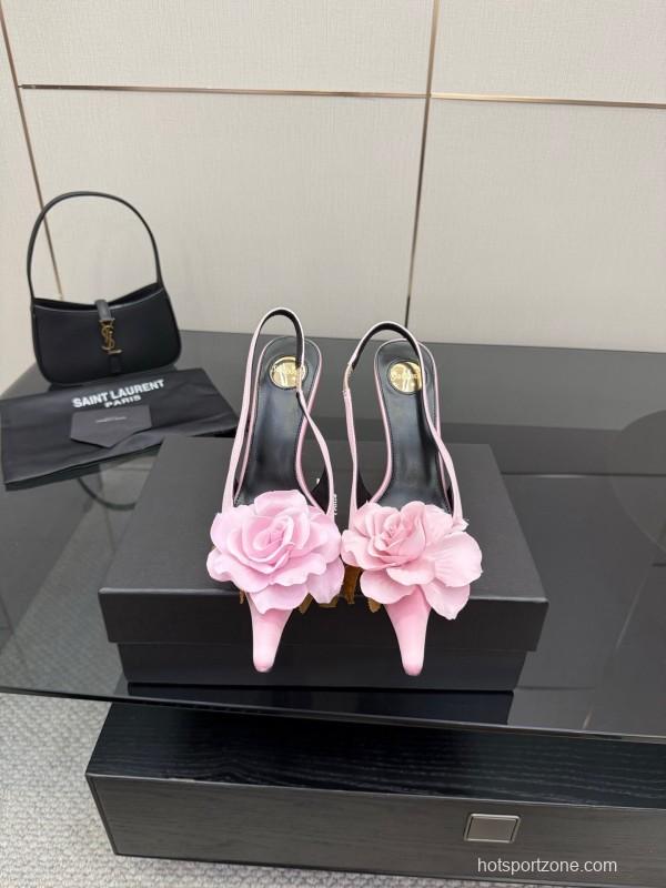 Saint Laurent 25FW Spring Collection Rose Thorn High Heels - KFY00320
