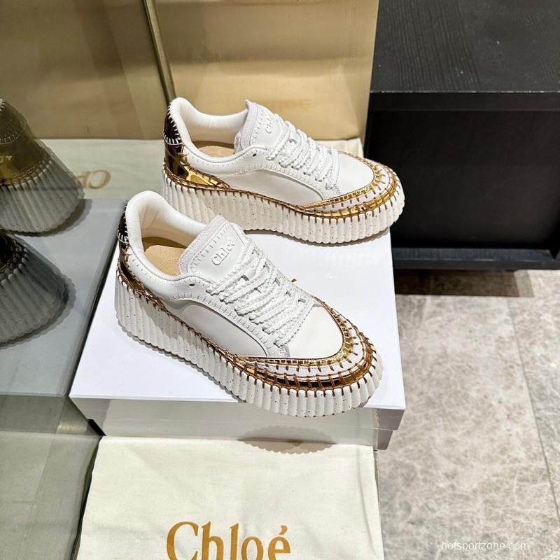 Chloe 2025/SS Stitched Mark Line Casual Shoes - LY00350