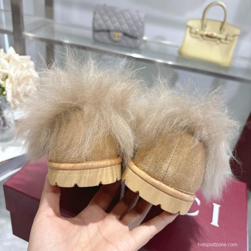 GG Wool Fashion Snow Boots with Merino Wool Lining - KFY00290