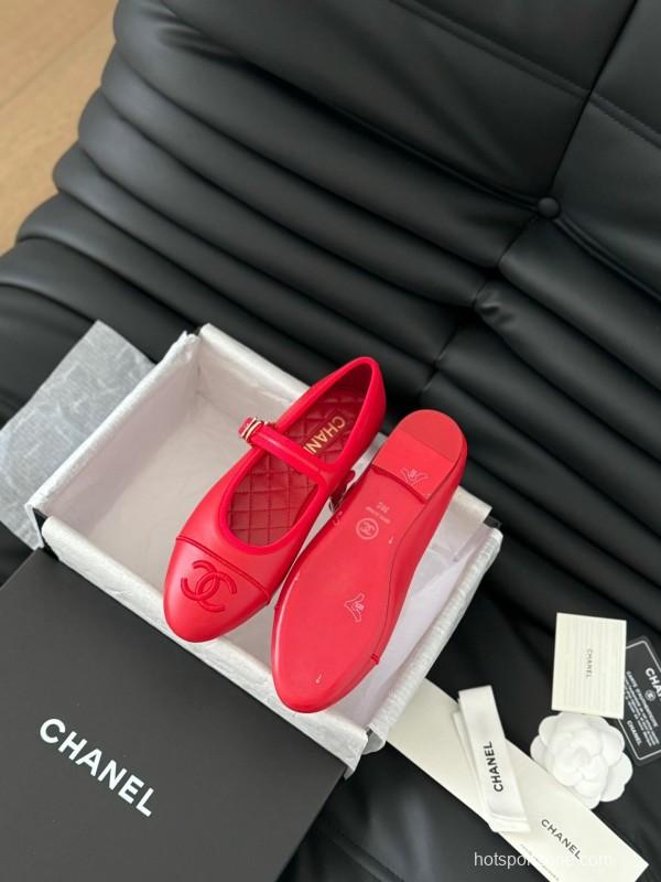Chanel SS 2025 Runway Mary Jane Flats - LY00
