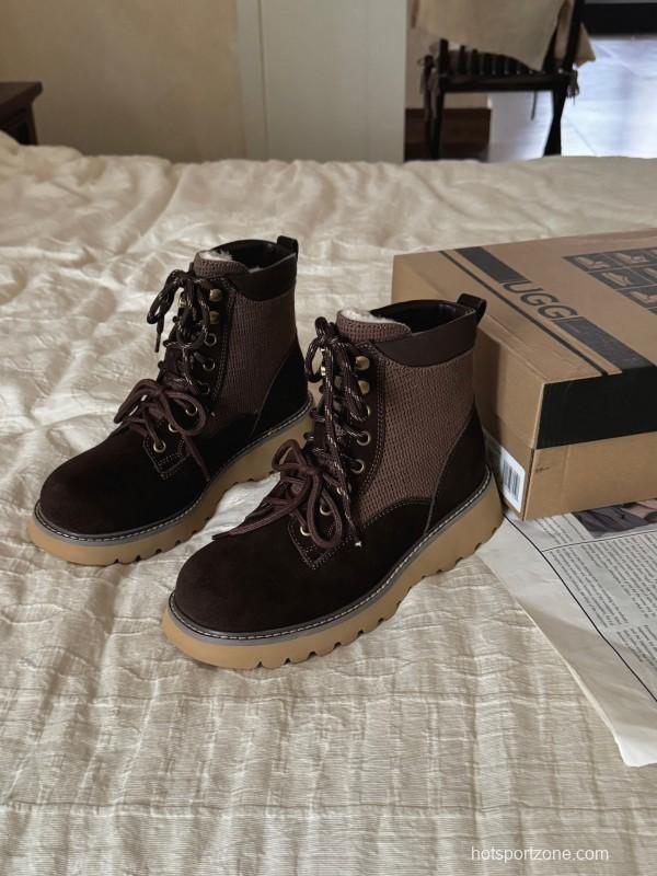 Agoge Autumn Winter New British Style Ankle Boots Martin Boots - KFY00