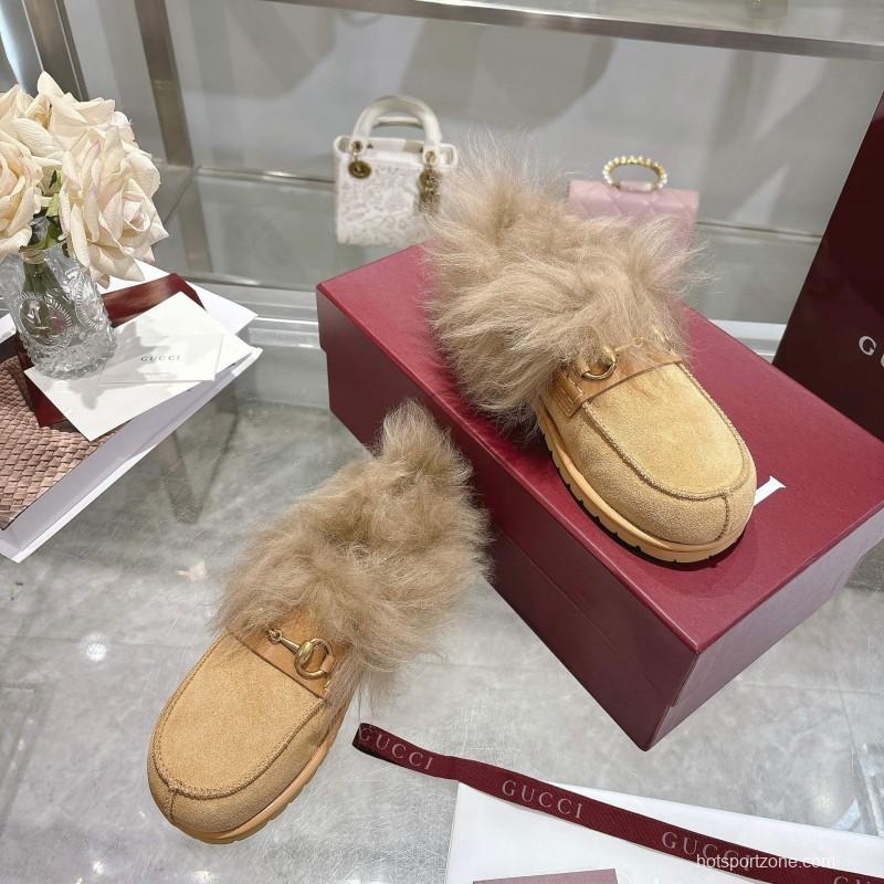 GG Wool Fashion Snow Boots with Merino Wool Lining - KFY00290
