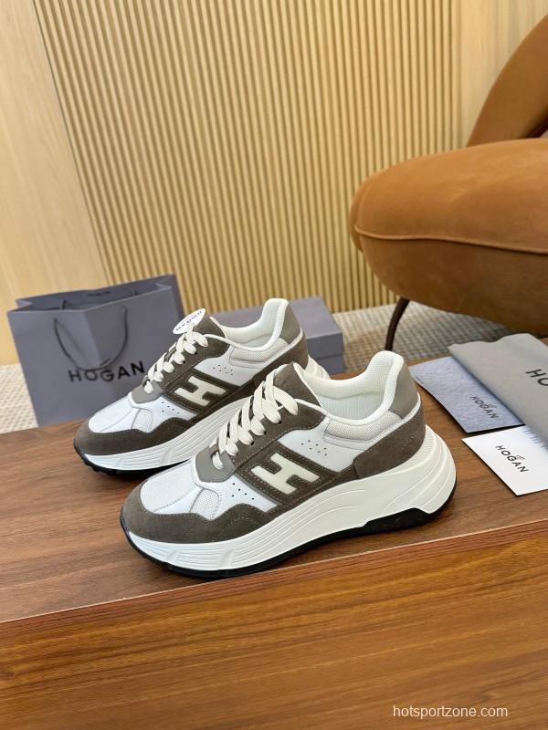 Hogan H-STRIPES Series Couple Thick Sole Dad Shoes Leisure Sneakers - LY00370/LY00380