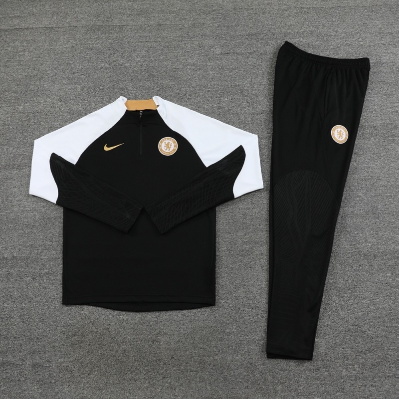 25/26 Chelsea Black Half Zipper Jacket+Long Pants