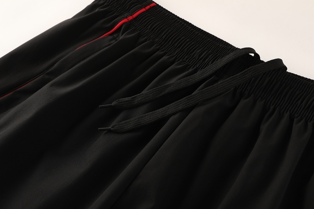 25/26 Liverpool Black S-2XL Half Zipper Jacket+Long Pants
