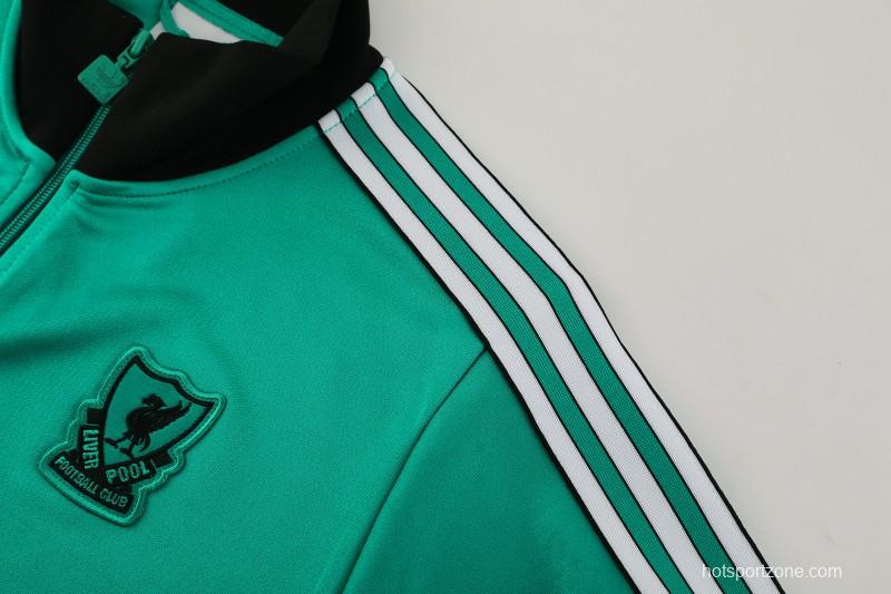 25/26 Liverpool Green Full Zipper Jacket +Long Pants
