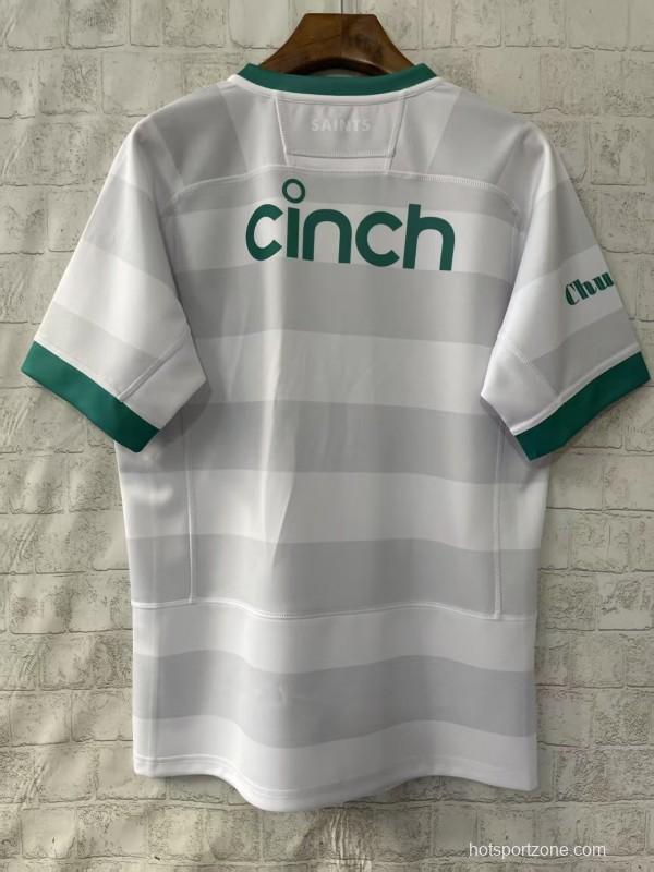 25/26 Northampton Saints White with Green Trim Jersey