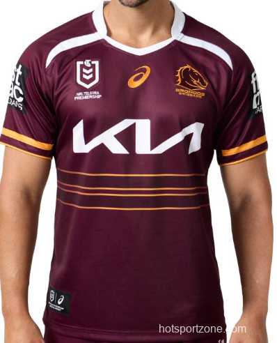 25/26 Brisbane Broncos Maroon with Gold Stripes Jersey