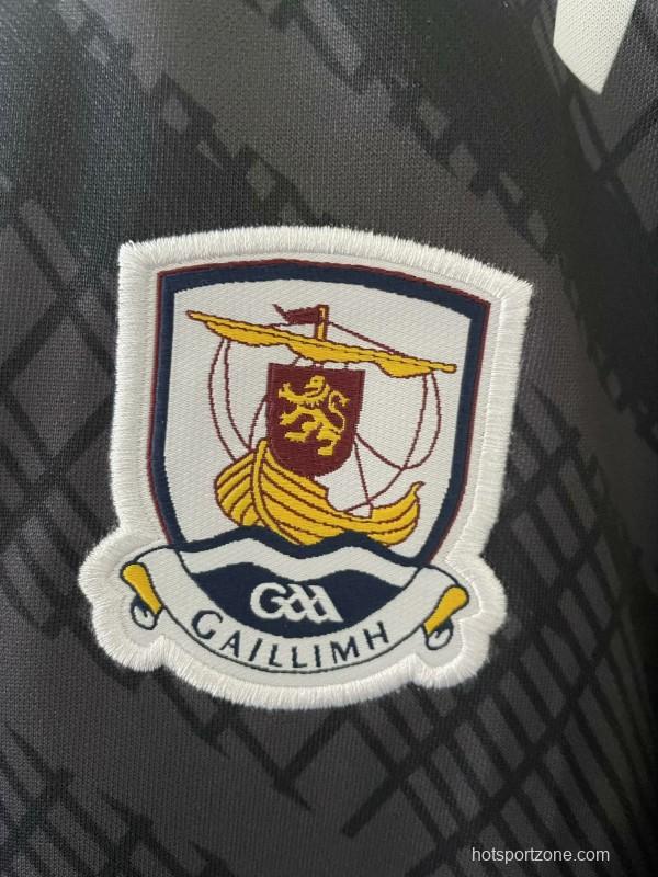 25/26 Galway GAA Black with Diagonal Stripes Jersey