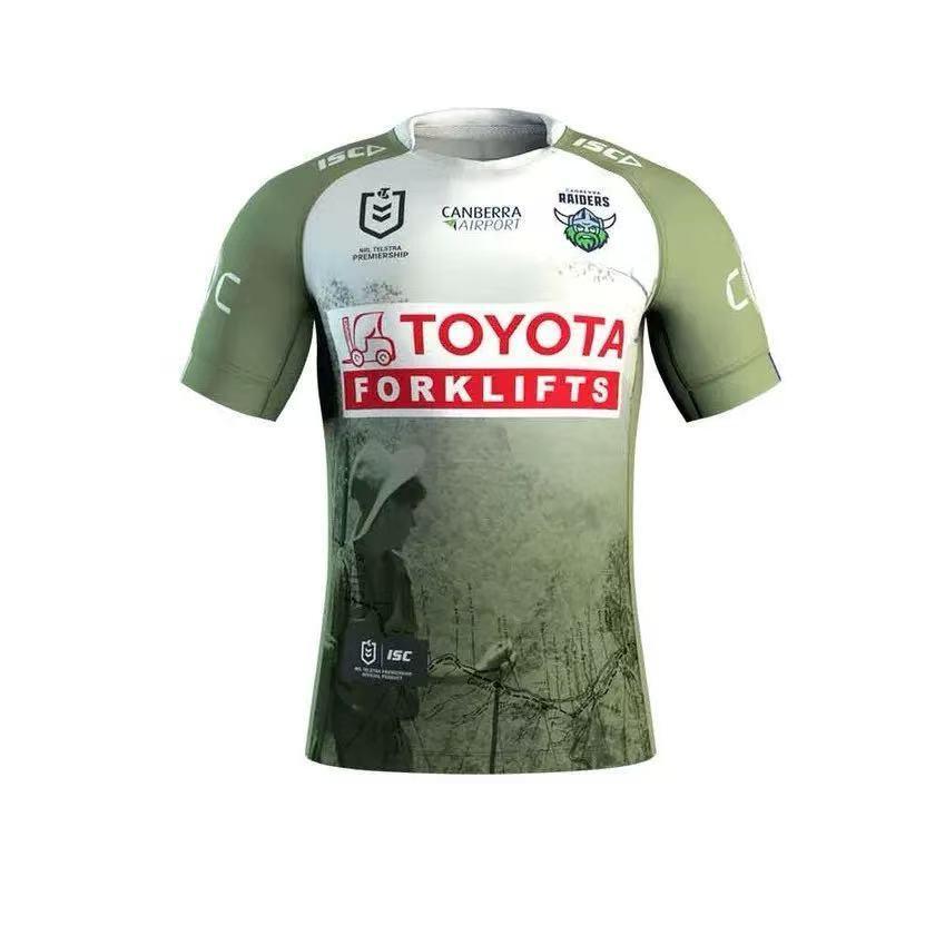 25/26 Canberra Raiders White Lime Green with War Memorial Graphic Jersey