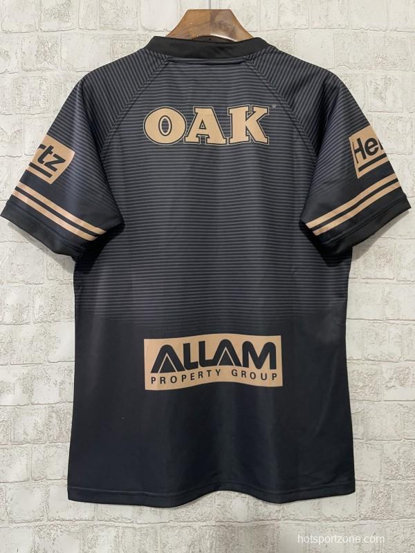2026 Penrith Panthers Black with Gold Stripes Away Jersey