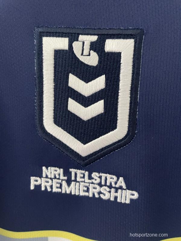 25/26 North Queensland Cowboys White and Navy with Grey Stripes Jersey