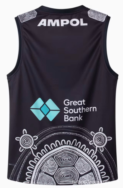 25/26 Carlton Blues Navy with White Aboriginal Art Jersey