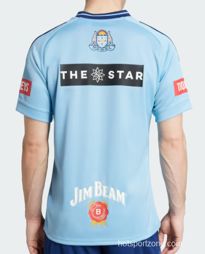 2026 NSW Blues Sky Blue to Navy Blue Gradient with Diamond Pattern Jersey