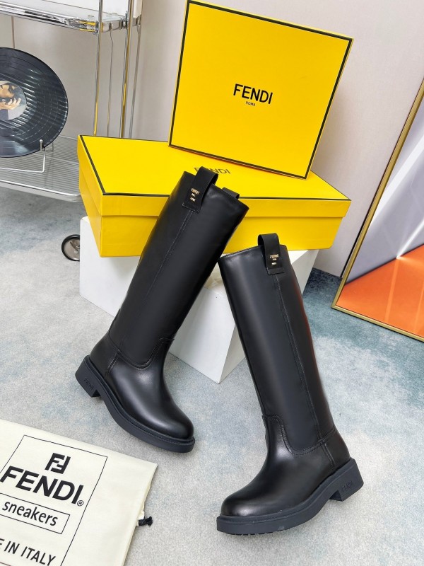 Fendi 2025/SS Fall/Winter Monogram Platform High-Top Boots - LY00480
