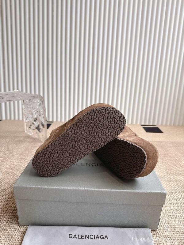 Balenciaga x Birkenstock Boston Closed-Toe Soft Footbed Platform Sandals - AS00260