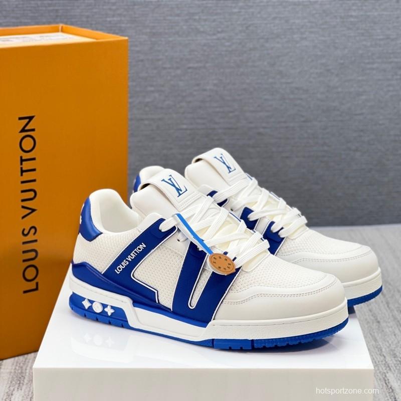 Louis Vuitton Trainer Sneaker Low 2025 SS New Colorway Unisex Casual Sports Basketball Shoes - LY00400