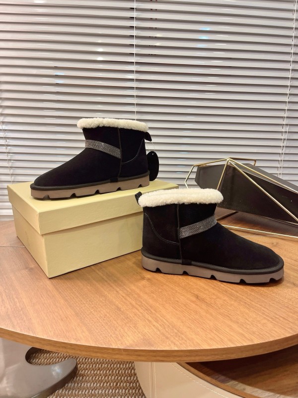 Brunello Cucinelli Winter New Snow Boots Sheepskin Buns Boots - AS00350