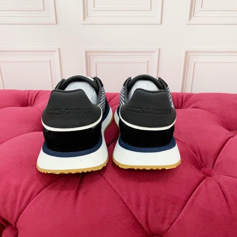 Dolce & Gabbana 2025 Spring Summer Collection Luxury Embroidered Logo Sneakers - AS00300
