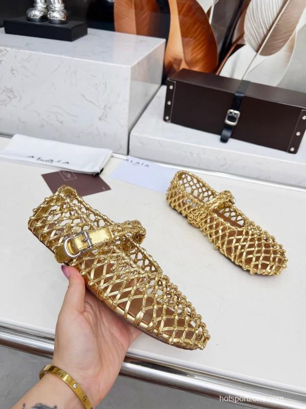 Alaia Handwoven Ballet Dance Shoes with Inner Height Increase - LY00280