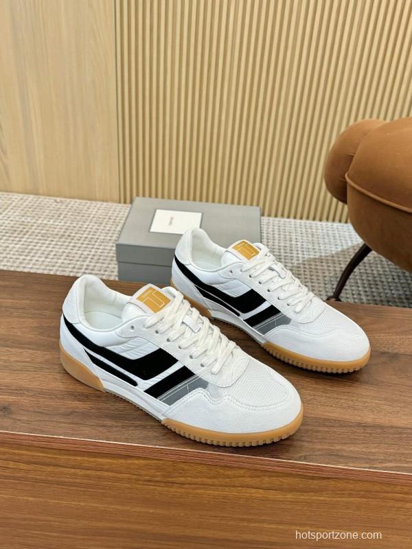 Tom Ford 2025 SS Casual Shoes with Classic Color Blocking and Imported Leather Insole - AS00350