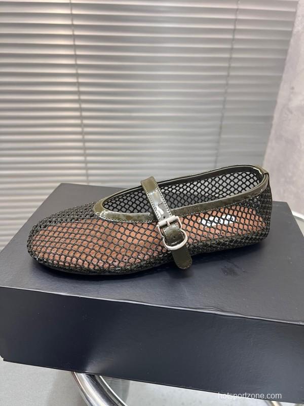 ALAIA 2025/SS New Color Mesh Flat Sandals Slippers - KFY00270