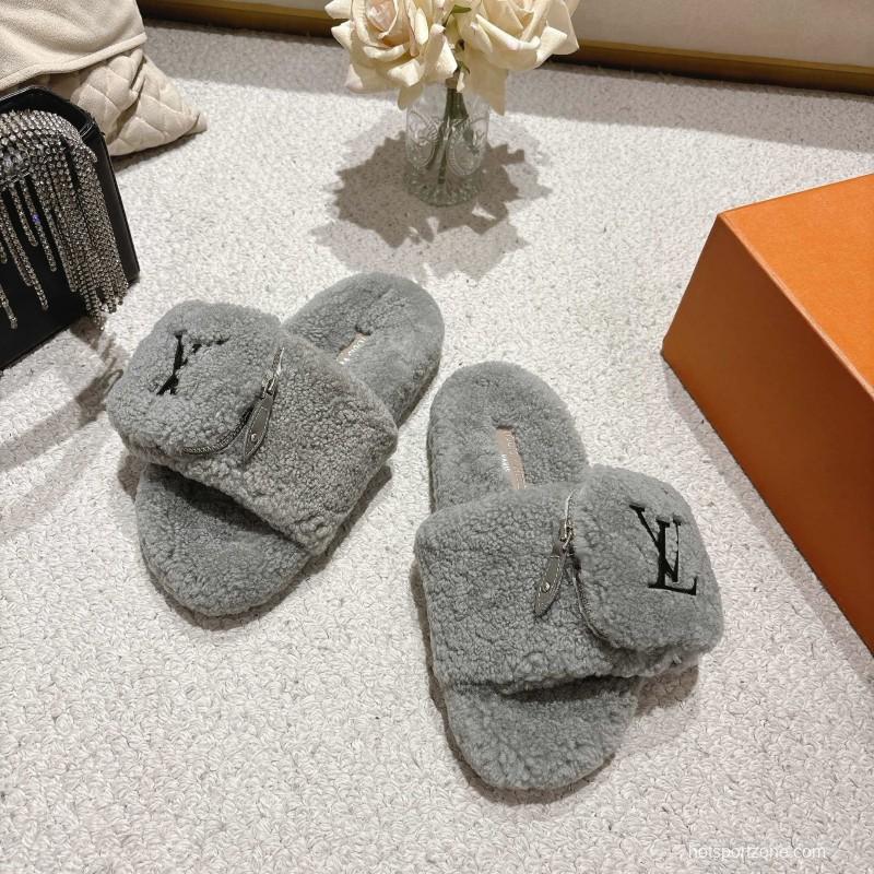 L牌 Wool Lazy Slippers - LY00260