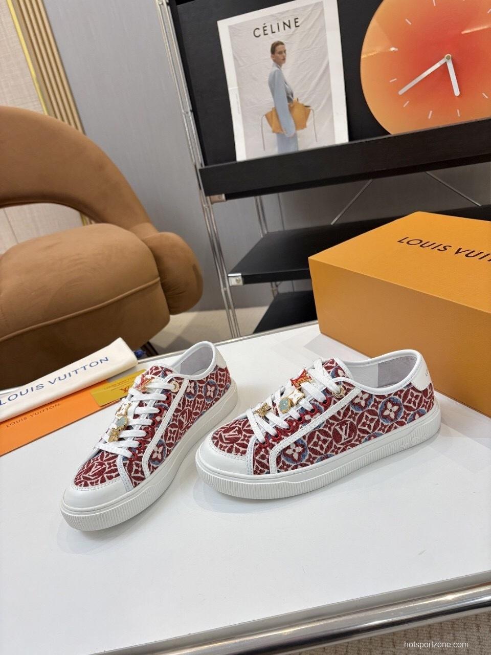 Louis Vuitton Lagoon Series Denim Sneakers with Buckle - AS00300