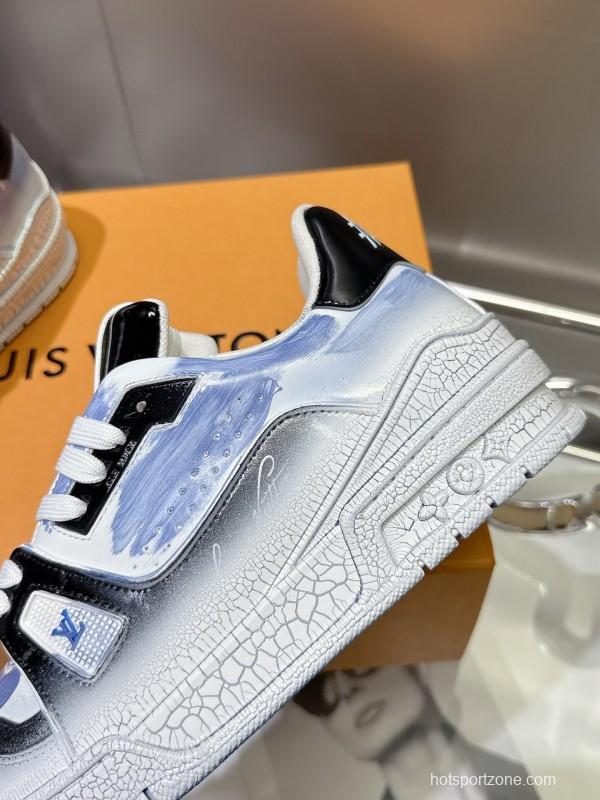 Louis Vuitton Trainer Basketball Series Crackle Glaze Process Sneakers - LY00490