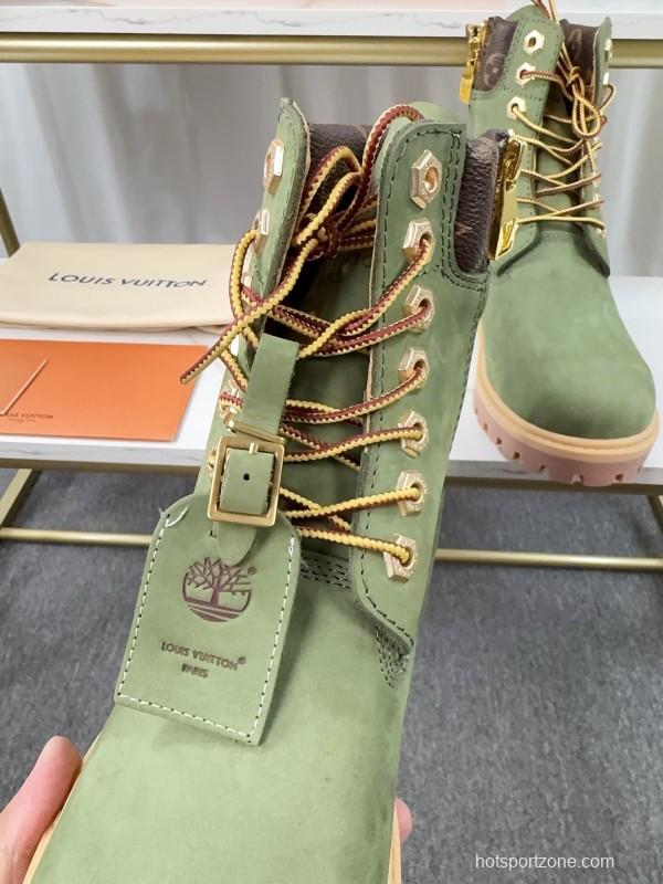 Timberland x LV Monogram Ankle Boots Waterproof Suede - LY00380