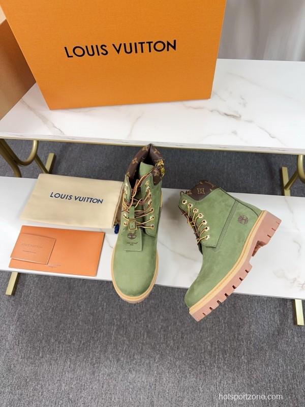 Timberland x LV Monogram Ankle Boots Waterproof Suede - LY00380