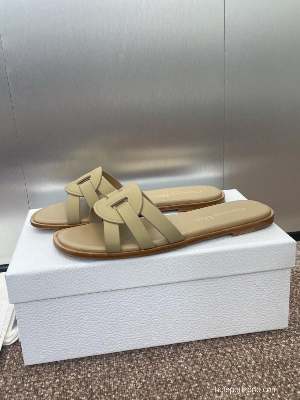 Dior D-Club Jelly Color Hollow Layered Cross Strap Women's Sandals - KFY00280