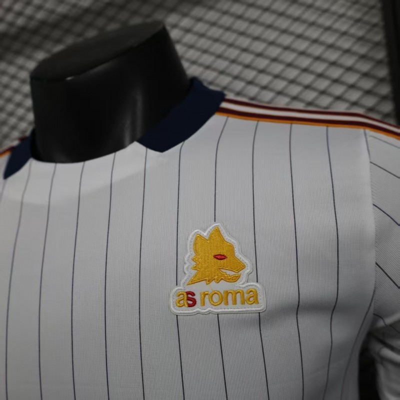 Player Version 25/26 AS Roma White Adidas Original Casual Jersey