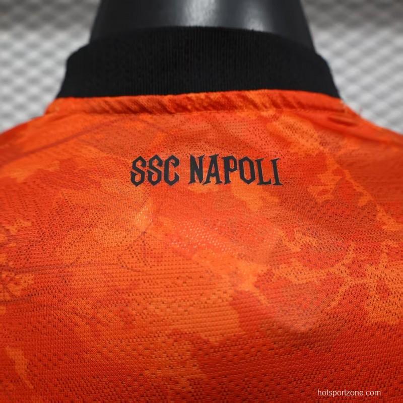 Player Version 25/26 Napoli Halloween Orange Jersey-Glow In Dark