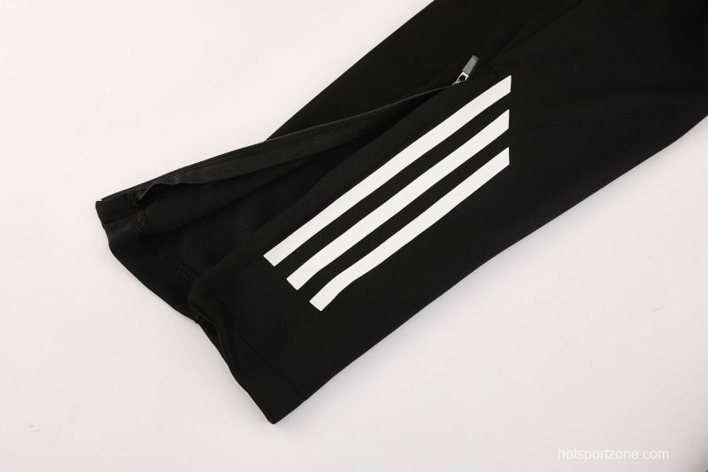 2025 Adidas Grey Full Zipper Jacket+Long Pants