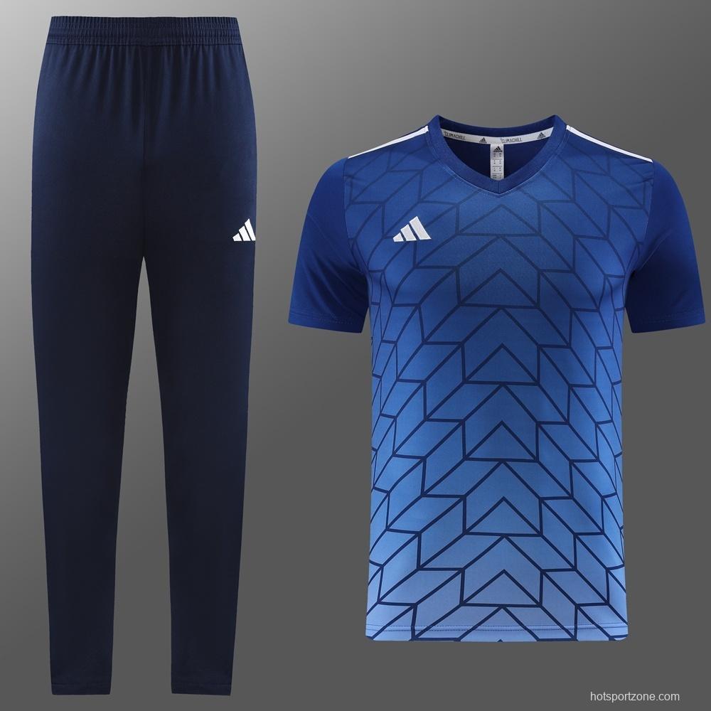 2025 Adidas Royal Blue Full Zipper Jacket+Long Pants