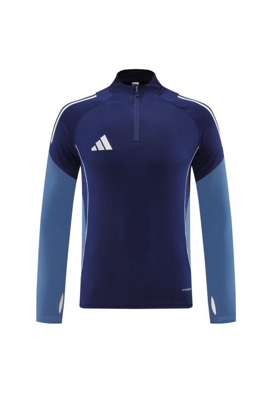 25/26  Adidas Navy Blue Full zipper Jacket Tracksuit+ long pants