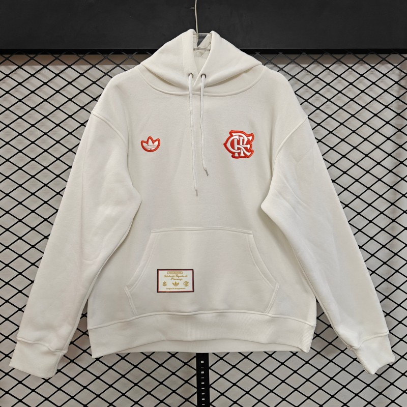 25/26 Flamengo Retro Embroidered Logo Hoodie 9 Colors