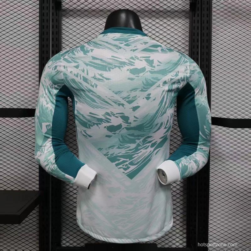 2026 Player Version  Portugal Away White  Long Sleeve Jersey