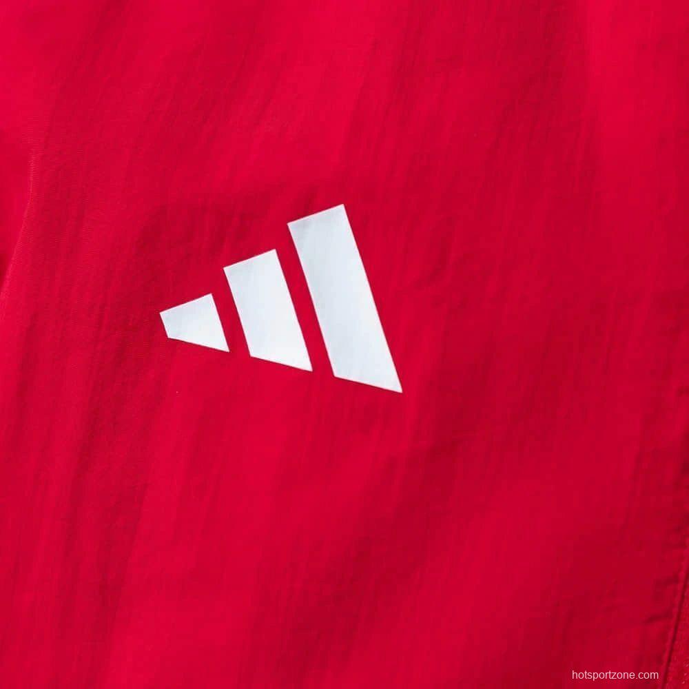 2026 Sevilla FC Red And White Reversible Full Zipper Jacket