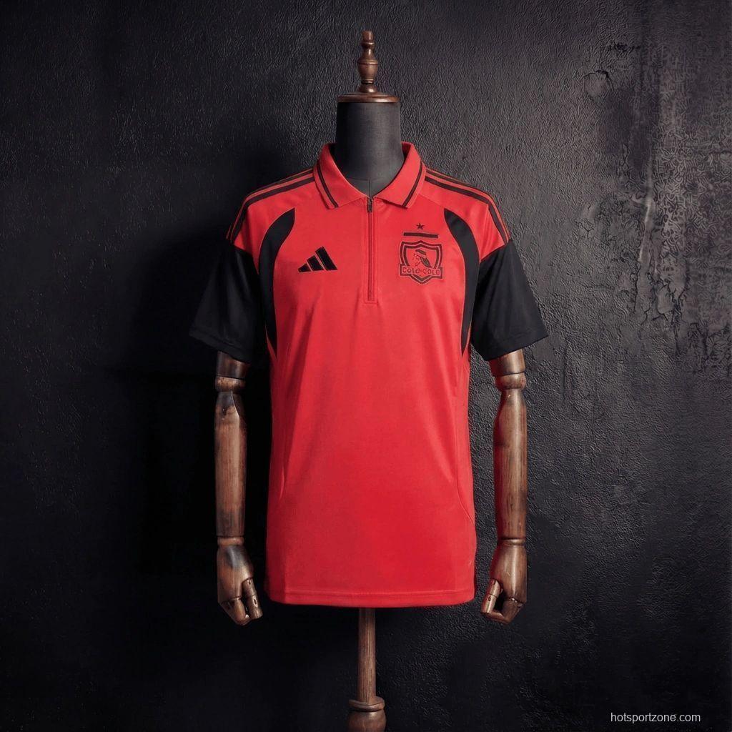 2026 Colo Colo Training Jersey Red Jersey