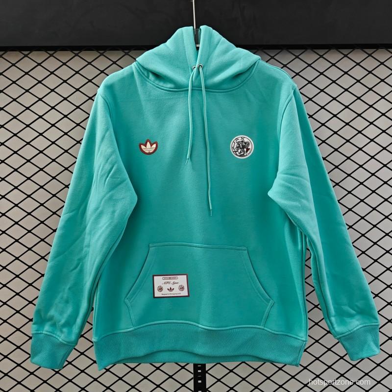 25/26 Ajax Embroidered Logo Hoodie 9 Colors
