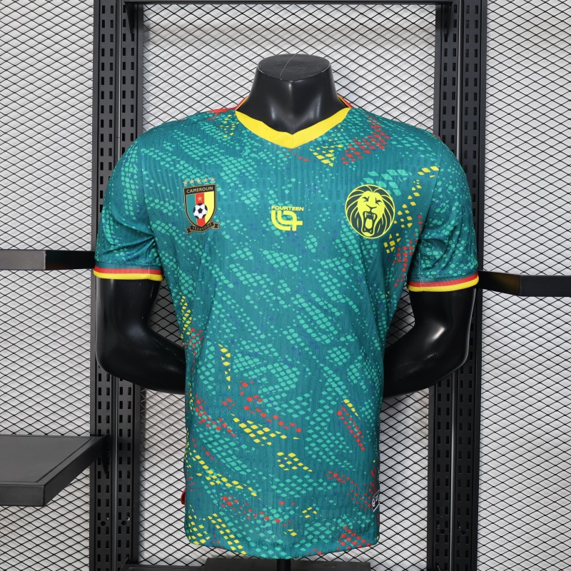2026 Player Version Cameroon Green with Colorful Dot Pattern Jersey