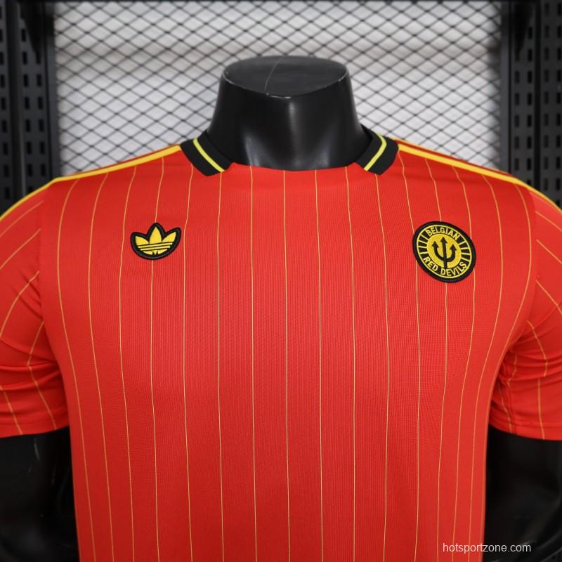Player Version 2026 Belgium Red Terrace Icons White Jersey