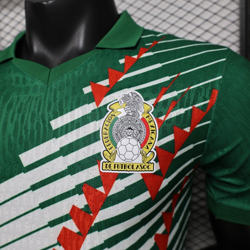 Player Version 2027 Mexico Home Green with Diagonal Graphic Jersey