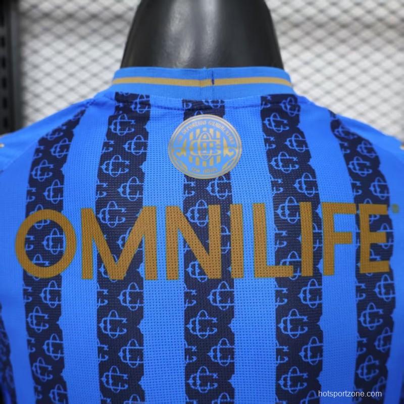 Player Version 26/27 Chivas Guadalajara Away Blue with Dark Stripe Pattern Jersey