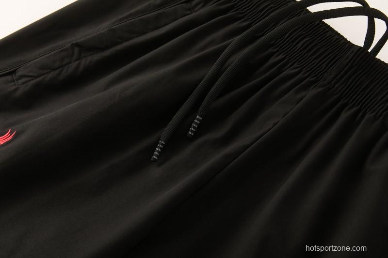 26/27 Liverpool Cream Full Zipper Hooded Jacket Tracksuit + Black Long Pants